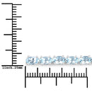 2.20 Carat Genuine Aquamarine .925 Sterling Silver Bracelet