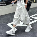 Loose Straight Cargo Cropped Pants