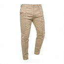Mens Slim-fit Casual Pants Solid Color