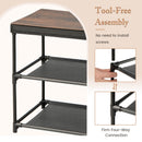 2-Drawer Nightstand with Removable Fabric Bins and Pull Handles