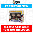 Pop Protector for 2 Pack Brie & Nikki Bella Twins Red Uniform Funko Pop