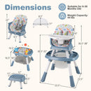 16-in-1 Baby High Chair with Activity Center and Booster Seat for Babies and Toddlers