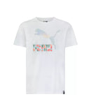 PUMA Big Girls Flower Aura Pack Graphic T-shirt, Size Large