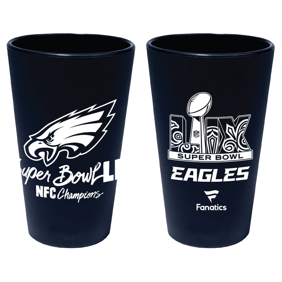 Philadelphia Eagles Super Bowl LIX NFC Champions Silicone Pint Glass