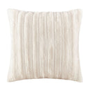MADISON PARK Duke Ribbed Faux-Fur Decorative Pillow, 20 x 20