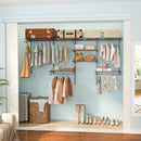 4-8 Feet Closet Organizers and Storage System with Hanging Rod for Laundry Bedroom