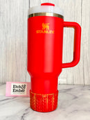 Scarlet & Gold MACRAME Tumbler Boot