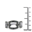 0.36 Carat Genuine Blue Diamond .925 Sterling Silver Ring