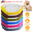 Pet Dog Bed Soft Warm Fleece Puppy Cat Bed Dog Cozy Nest Sofa Bed Cushion For S/M Dog