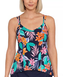 Swim Solutions Printed Double-Strap Princess Tankini