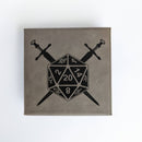 D20 Swords - Vegan Leather Dice Box