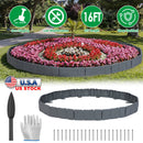 Plastic Landscape Edging 16FT Cobblestone Garden Border Kit