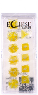 Ultra PRO: 11-Dice Set - Eclipse (Lemon Yellow)