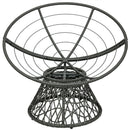 Rattan Papasan Chair Ergonomic 360-degree Swivel Soft Cushion Garden