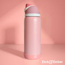 Mauve Shimmer 3.25” Scalloped Shorty Tumbler Boot