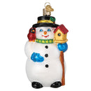 Snowman With Cardinal Ornament