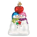 Snow Couple's First Christmas Ornament