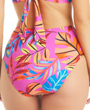 Bar Iii Paradise In The Palms Shirred Bikini Bottom, Size M