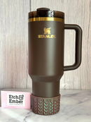 Mocha Shimmer MACRAME Tumbler Boot