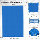 Puzzle Exercise Floor Mats 1/2 Inch Thick - 24 Tiles