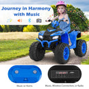 24V Kids Ride-On Electric ATV with Wireless Connection for Toddlers 3-8 Years Old
