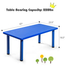Kids Plastic Rectangular Learn and Play Table