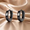 925 Sterling Silver & Plated Black Gold Earrings
