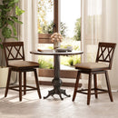 24 Inch Counter Height Barstools Set of 4 with Backrest and Upholstered Seat Cushion