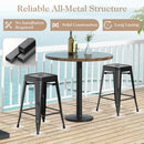 24 Inch Set of 4 Tolix Style Counter Height Barstool Stackable Chair