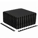 Interlocking EVA Foam Floor Tiles 24-Pack with Borders