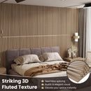 24-Pack PVC Slat Wall Panels for Interior Wall Decoration for Living Room and TV Background