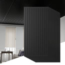 24-Pack PVC Slat Wall Panels for Interior Wall Decoration for Living Room and TV Background