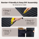 24-Pack PVC Slat Wall Panels for Interior Wall Decoration for Living Room and TV Background