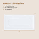 24 Pieces Ceiling Tiles Decorative PVC Ceiling Covering Panels