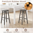 24" Swivel Bar Stools Set of 2 with Footrests