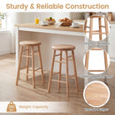 24" Swivel Bar Stools Set of 2 with Footrests