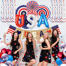 4th of July Decorations Set - 57 Piece Patriotic Party Kit