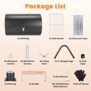 Portable Charcoal Grill with Double-Sided Cooking & 10 Skewers