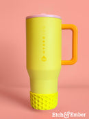 Sunny Yellow Waffle Tumbler Boot -Fall fits 20-40oz