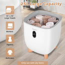 25L Towel Warmer Bucket with 2 Temperature Settings and Auto Shut Off-White