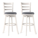 25"/30.5" Swivel Barstools Set of 2 360° Rotating Bar/Counter Height Chairs with Upholstered Seat