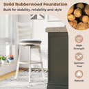 25"/30.5" Swivel Barstools Set of 2 360° Rotating Bar/Counter Height Chairs with Upholstered Seat