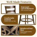 25 Inch Swivel Counter Barstools with Backrest & Upholstered Seat