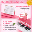 25 Keys Kids Piano Keyboard with Adjustable Speed and Teaching Mode