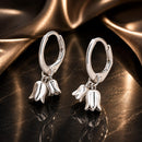 925 Sterling Silver Earrings for Women 20*10mm Oxidized Jewelry