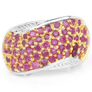 2.49 Carat Genuine Ruby .925 Sterling Silver Ring