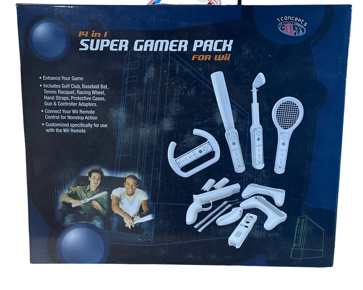 Iconcepts Wii-600 14 in 1 Gaming Controller Accessory Kit