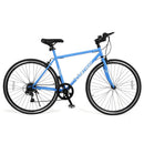 26 Inch Mountain Bike Adjustable with 6-Speed and All-terrain Rubber Wheels