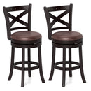 26/30 Inch Swivel Bar Stools Set of 2 Bar Chairs with Padded Seat