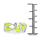 0.07 Carat Genuine White Topaz .925 Sterling Silver Ring